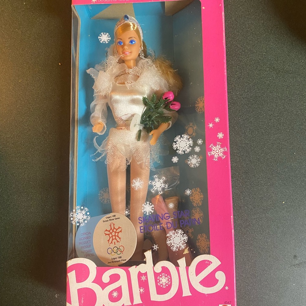 1988 Barbie Skating Star Calgary Olympic Games, New in Box